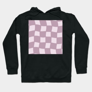 Abstract Checker Board - lavender and lilac Hoodie